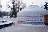 rozprestreli jurty nainstalovali starlink varia caj ako kazachovia zohriavaju obyvatelov kyjeva