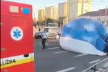 Drama na kosickom nebi po zrazke dvoch balonov musel jeden nudzovo pristt pri nakupnom centre