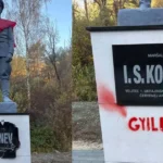 Vandali popísali sochu generála Koneva v Kružlovej, autor podáva trestné oznámenie